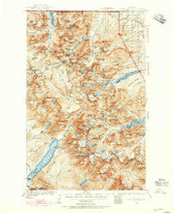 Chief Mountain Montana Historical topographic map, 1:125000 scale, 30 X 30 Minute, Year 1938
