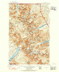 Chief Mountain Montana Historical topographic map, 1:125000 scale, 30 X 30 Minute, Year 1938