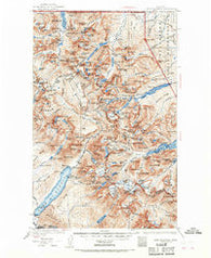 Chief Mountain Montana Historical topographic map, 1:125000 scale, 30 X 30 Minute, Year 1938