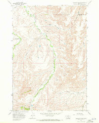 Chilkoot Coulee Montana Historical topographic map, 1:24000 scale, 7.5 X 7.5 Minute, Year 1967