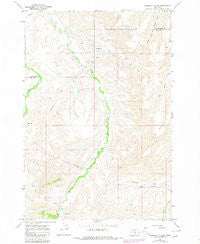 Chilkoot Coulee Montana Historical topographic map, 1:24000 scale, 7.5 X 7.5 Minute, Year 1967