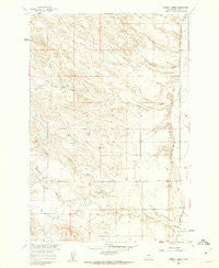 Chimney Creek Montana Historical topographic map, 1:24000 scale, 7.5 X 7.5 Minute, Year 1960