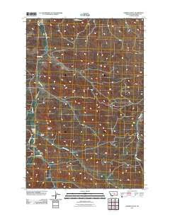 Chimney Butte Montana Historical topographic map, 1:24000 scale, 7.5 X 7.5 Minute, Year 2011