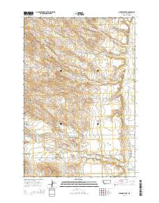 Chimney Creek Montana Current topographic map, 1:24000 scale, 7.5 X 7.5 Minute, Year 2014