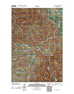 Chimney Lakes Montana Historical topographic map, 1:24000 scale, 7.5 X 7.5 Minute, Year 2011
