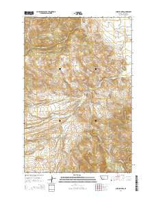 Chimney Lakes Montana Current topographic map, 1:24000 scale, 7.5 X 7.5 Minute, Year 2014