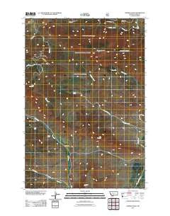 Chimney Rock Montana Historical topographic map, 1:24000 scale, 7.5 X 7.5 Minute, Year 2011