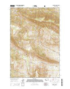 Chimney Rock Montana Current topographic map, 1:24000 scale, 7.5 X 7.5 Minute, Year 2014