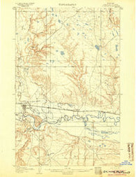 Chinook Montana Historical topographic map, 1:62500 scale, 15 X 15 Minute, Year 1904