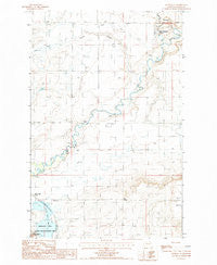 Choteau SE Montana Historical topographic map, 1:24000 scale, 7.5 X 7.5 Minute, Year 1987