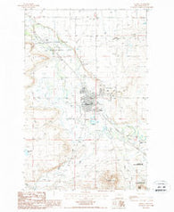 Choteau Montana Historical topographic map, 1:24000 scale, 7.5 X 7.5 Minute, Year 1987