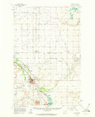 Choteau Montana Historical topographic map, 1:62500 scale, 15 X 15 Minute, Year 1960