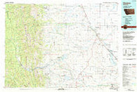 Choteau Montana Historical topographic map, 1:100000 scale, 30 X 60 Minute, Year 1984