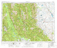 Choteau Montana Historical topographic map, 1:250000 scale, 1 X 2 Degree, Year 1976