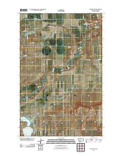 Choteau SE Montana Historical topographic map, 1:24000 scale, 7.5 X 7.5 Minute, Year 2011