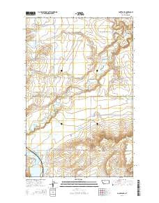 Choteau SE Montana Current topographic map, 1:24000 scale, 7.5 X 7.5 Minute, Year 2014
