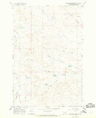 Christensen Reservoir Montana Historical topographic map, 1:24000 scale, 7.5 X 7.5 Minute, Year 1965