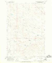 Christensen Reservoir Montana Historical topographic map, 1:24000 scale, 7.5 X 7.5 Minute, Year 1965