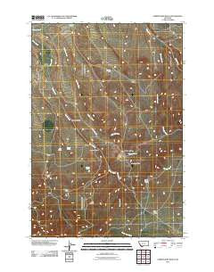 Christensen Ranch Montana Historical topographic map, 1:24000 scale, 7.5 X 7.5 Minute, Year 2011