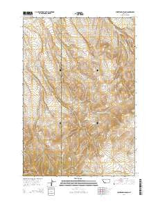 Christensen Ranch Montana Current topographic map, 1:24000 scale, 7.5 X 7.5 Minute, Year 2014