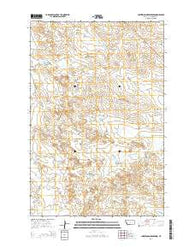 Christenson Reservoir Montana Current topographic map, 1:24000 scale, 7.5 X 7.5 Minute, Year 2014
