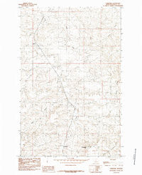 Christina Montana Historical topographic map, 1:24000 scale, 7.5 X 7.5 Minute, Year 1985