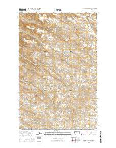 Christmas Reservoir Montana Current topographic map, 1:24000 scale, 7.5 X 7.5 Minute, Year 2014