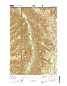 Chrome Mountain Montana Current topographic map, 1:24000 scale, 7.5 X 7.5 Minute, Year 2014