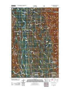 Cilly Creek Montana Historical topographic map, 1:24000 scale, 7.5 X 7.5 Minute, Year 2011