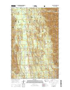 Cilly Creek Montana Current topographic map, 1:24000 scale, 7.5 X 7.5 Minute, Year 2014