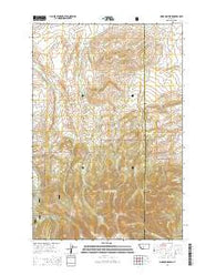 Cinnamon Peak Montana Current topographic map, 1:24000 scale, 7.5 X 7.5 Minute, Year 2014