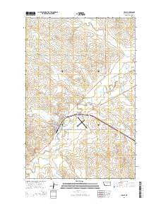 Circle Montana Current topographic map, 1:24000 scale, 7.5 X 7.5 Minute, Year 2014