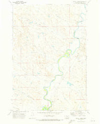 Circle L Creek Montana Historical topographic map, 1:24000 scale, 7.5 X 7.5 Minute, Year 1969