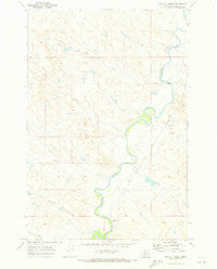 Circle L Creek Montana Historical topographic map, 1:24000 scale, 7.5 X 7.5 Minute, Year 1969