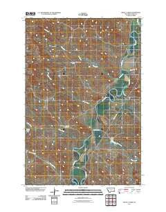 Circle L Creek Montana Historical topographic map, 1:24000 scale, 7.5 X 7.5 Minute, Year 2011