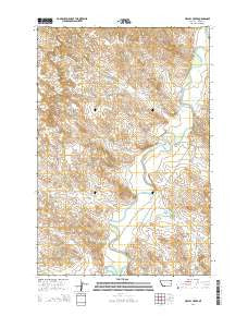Circle L Creek Montana Current topographic map, 1:24000 scale, 7.5 X 7.5 Minute, Year 2014
