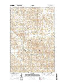 Circle Reservoir Montana Current topographic map, 1:24000 scale, 7.5 X 7.5 Minute, Year 2014