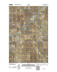 Circle SW Montana Historical topographic map, 1:24000 scale, 7.5 X 7.5 Minute, Year 2011