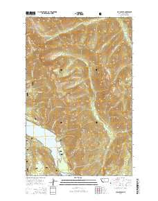 Circus Peak Montana Current topographic map, 1:24000 scale, 7.5 X 7.5 Minute, Year 2014