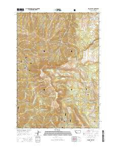Cirque Lake Montana Current topographic map, 1:24000 scale, 7.5 X 7.5 Minute, Year 2014