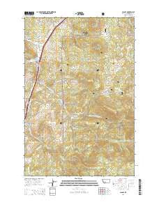Clancy Montana Current topographic map, 1:24000 scale, 7.5 X 7.5 Minute, Year 2014