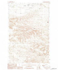 Clanton Coulee Montana Historical topographic map, 1:24000 scale, 7.5 X 7.5 Minute, Year 1984