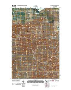 Clanton Coulee Montana Historical topographic map, 1:24000 scale, 7.5 X 7.5 Minute, Year 2011