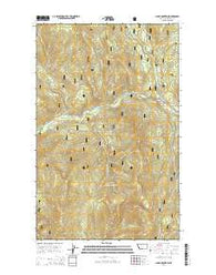 Clark Mountain Montana Current topographic map, 1:24000 scale, 7.5 X 7.5 Minute, Year 2014