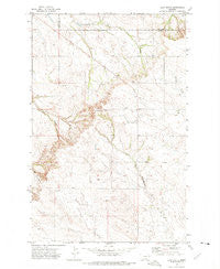 Clay Butte Montana Historical topographic map, 1:24000 scale, 7.5 X 7.5 Minute, Year 1972