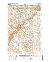 Clay Butte Montana Current topographic map, 1:24000 scale, 7.5 X 7.5 Minute, Year 2014