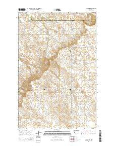 Clay Butte Montana Current topographic map, 1:24000 scale, 7.5 X 7.5 Minute, Year 2014