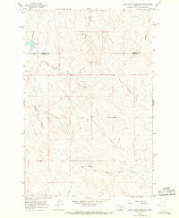 Clear Water Reservoir Montana Historical topographic map, 1:24000 scale, 7.5 X 7.5 Minute, Year 1965