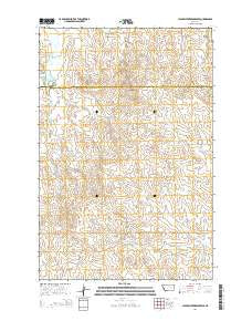 Clear Water Reservoir Montana Current topographic map, 1:24000 scale, 7.5 X 7.5 Minute, Year 2014