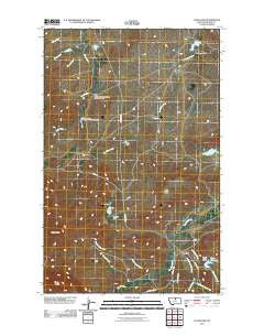 Cleveland Montana Historical topographic map, 1:24000 scale, 7.5 X 7.5 Minute, Year 2011